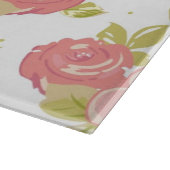 Planche À Découper Motif de papier peint d'élégance des roses roses 3 (Coin)