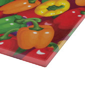 Planche À Découper Motif de paprika (Coin)