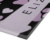 Planche À Découper Motif De Pâtes, Pâtes Lilac, Coeurs, Votre Nom (Coin)