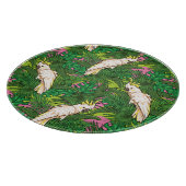 Planche À Découper Motif de perroquets avec Feuilles de palme (Coin)