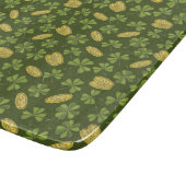 Planche À Découper Motif de pièce d'or de feuille et de trèfle (Coin)
