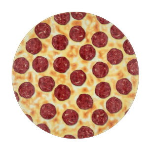 Planche À Découper Motif de pizza de pepperoni