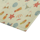 Planche À Découper Motif de plage d'été (Coin)