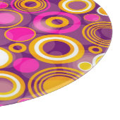 Planche À Découper Motif de point violet de polka (Coin)