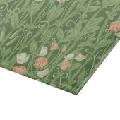 Planche À Découper Motif de pois de senteur William Morris, botanique (Coin)