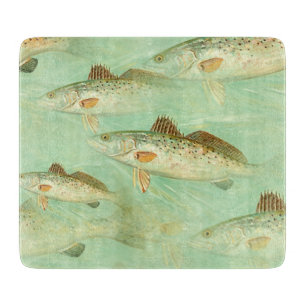 Planche À Découper Motif de poisson basse  