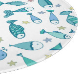 Planche À Découper Motif De Poisson Et D'Amidon (Coin)