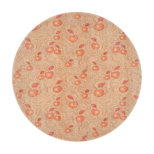Planche À Découper Motif de pommes (Devant)