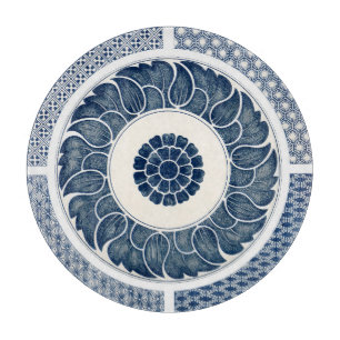 Planche À Découper Motif de porcelaine antique chinoise bleu et blanc