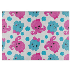 Planche À Découper Motif de poulpe, poulpe mignonne, Animaux de mer