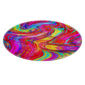 Planche À Découper Motif de projection de couleur Abstrait (Coin)