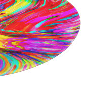 Planche À Découper Motif de projection de couleur Abstrait (Coin)