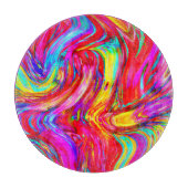 Planche À Découper Motif de projection de couleur Abstrait (Devant)