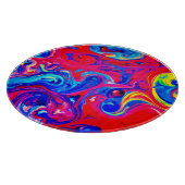 Planche À Découper Motif de projection de couleur vive (Coin)