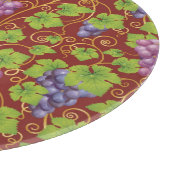 Planche À Découper Motif de raisins (Coin)