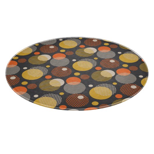 Planche À Découper Motif de rayure de point de polka (Coin)