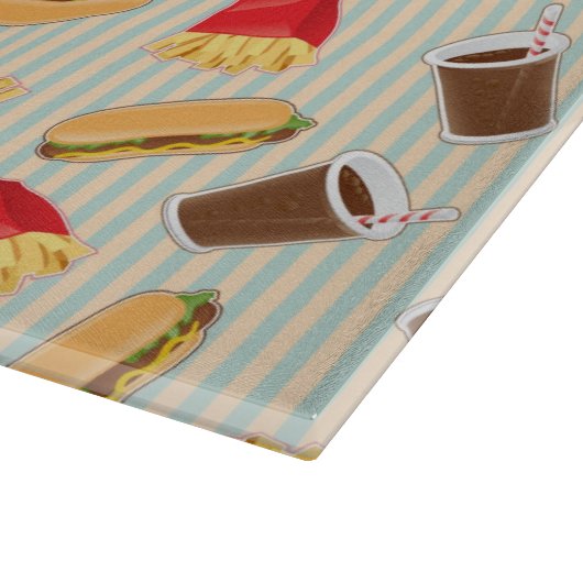 Planche À Découper Motif de restauration rapide 2 (Coin)