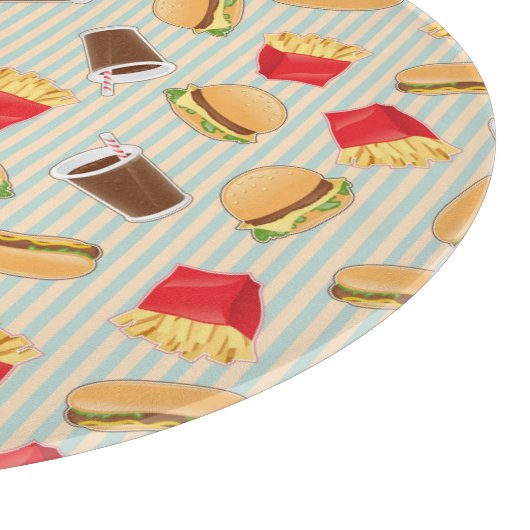 Planche À Découper Motif de restauration rapide 2 (Coin)