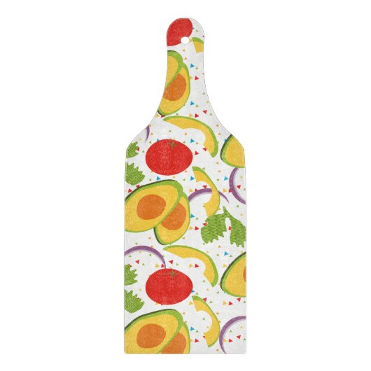Planche À Découper Motif de salade d'avocat Fiesta (Devant)