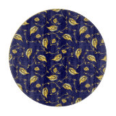 Planche À Découper Motif de Sari de paon (Devant)