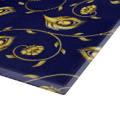 Planche À Découper Motif de Sari de paon (Coin)