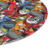 Planche À Découper Motif de scooter de chats et de chiens (Coin)