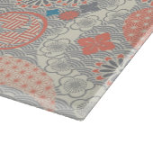 Planche À Découper motif de style japonais. Illustration. (Coin)