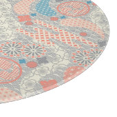 Planche À Découper motif de style japonais. Illustration. (Coin)