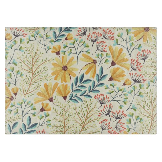 Planche À Découper Motif de surface florale - Papier peint Abstrait é (Devant)