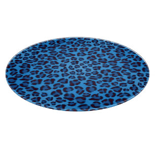 Planche À Découper motif de texture de léopard bleu