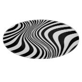 Planche À Découper Motif de texture d'impression de peau de zèbre (Coin)