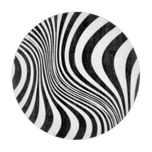 Planche À Découper Motif de texture d'impression de peau de zèbre