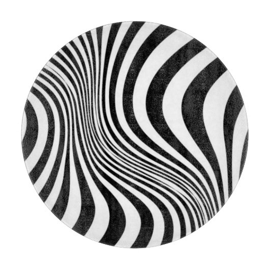 Planche À Découper Motif de texture d'impression de peau de zèbre (Devant)