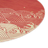 Planche À Découper Motif de texture papier d'onde dorée (Coin)