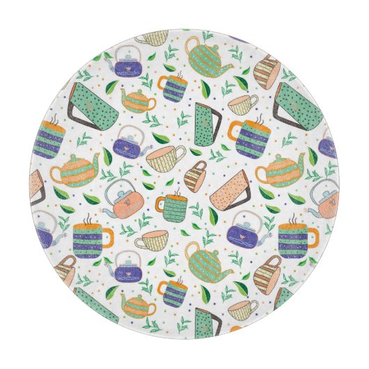 Planche À Découper motif de thé (Devant)