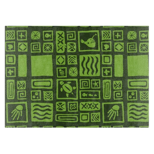 Planche À Découper Motif de Tiki (Devant)