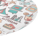 Planche À Découper Motif de touristes en pastel (Coin)