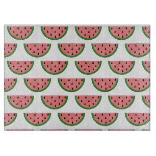 Planche À Découper Motif de tranche de fruits de pastèque d'été