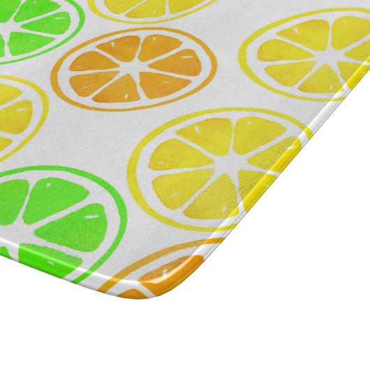 Planche À Découper Motif de tranches d'orange de citron vert (Coin)