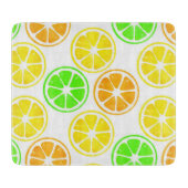 Planche À Découper Motif de tranches d'orange de citron vert (Devant)