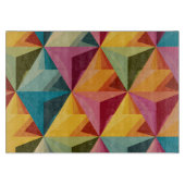 Planche À Découper Motif de triangle géométrique gras (Devant)