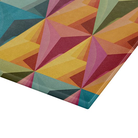 Planche À Découper Motif de triangle géométrique gras (Coin)