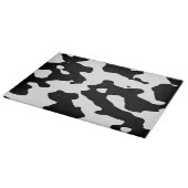 Planche À Découper Motif de vache noir et blanc (Coin)