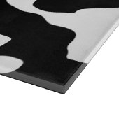 Planche À Découper Motif de vache noir et blanc (Coin)
