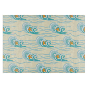 Planche À Découper Motif de vagues mou