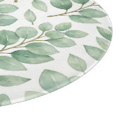 Planche À Découper Motif de verdure d'eucalyptus à l'aquarelle (Coin)