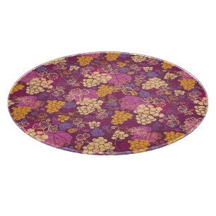 Planche À Découper motif de vignes douces arrière - plan