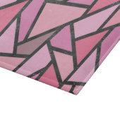 Planche À Découper Motif de vitrail aux nuances de corail (Coin)