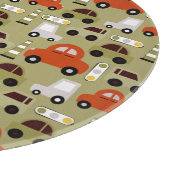 Planche À Découper Motif de voitures orange (Coin)