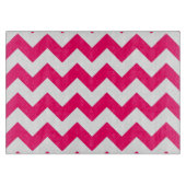 Planche À Découper Motif de Zigzag rose vif (Devant)